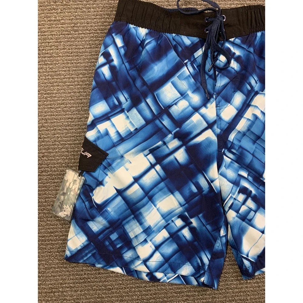 Men's Zeroxposur Swim Trunks Galaxy Safety Pouch Size Large